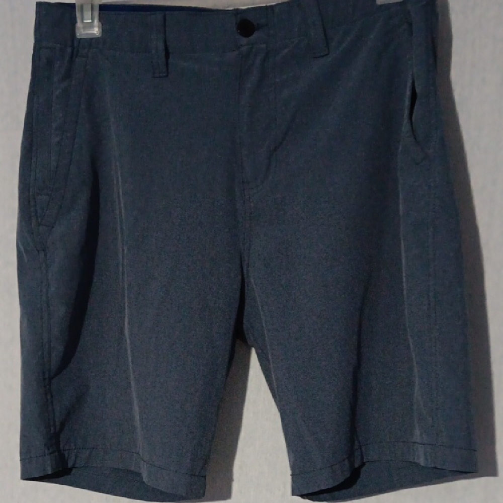 Denali Activeware Strech Comfort Fishing Mesh 4 Pocket Blue Gray Shorts Size 34